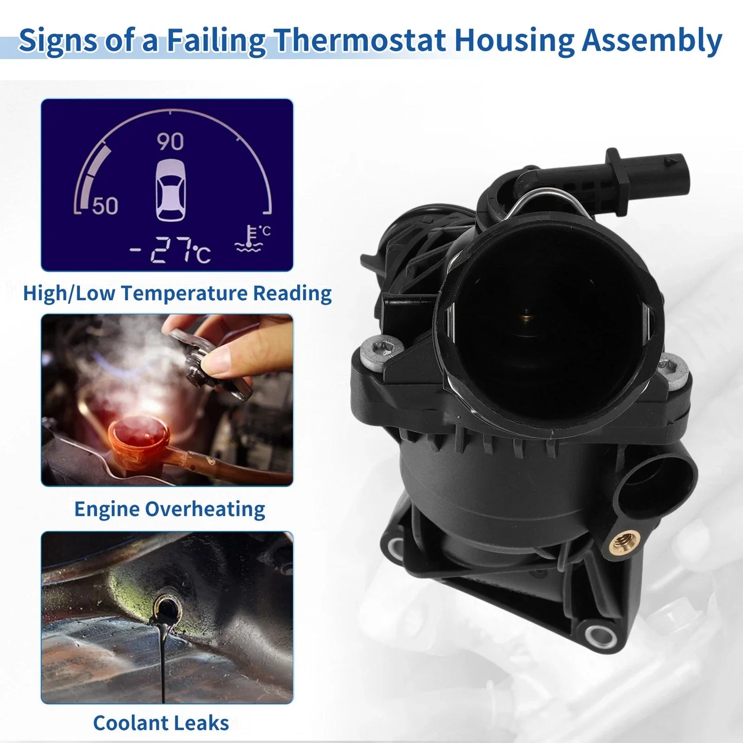 Engine Coolant Thermostat Housing for Mercedes-Benz C300 (2015-2021)