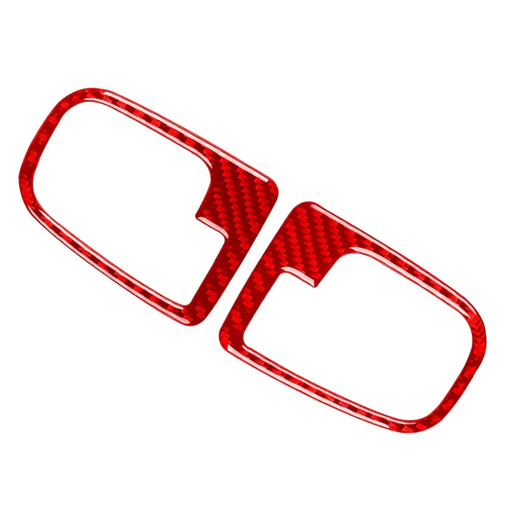 Carbon Fiber Red Interior Door Handle Cover Trim for BMW 3 Series (1991-1999)