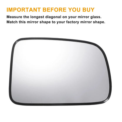 Right Side Heated White Mirror Glass for Honda CR-V 2002-2006