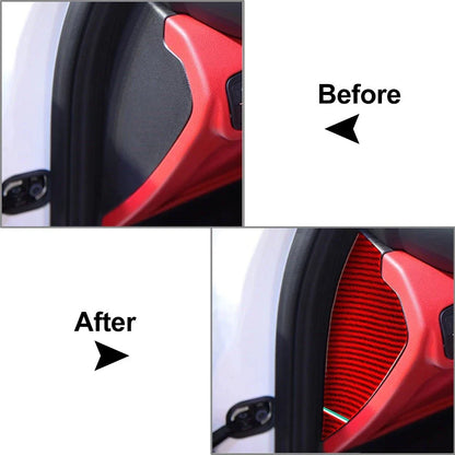 Red Door Anti-Collision Cushion Cover Trim for Alfa Romeo Giulia (2017-2021)