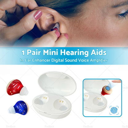 Digital Sound Voice Amplifier Mini Hearing Aids  In Ear Enhancer USB