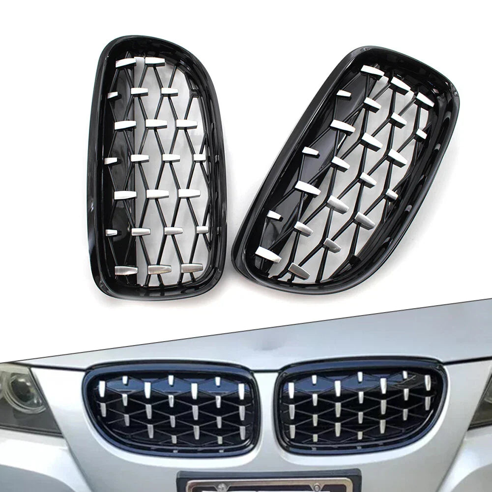 Diamond Front Kidney Grille for BMW 3 Series E90 E91 (2008-2012)