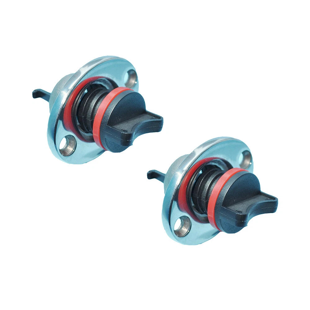 Chrome Boat Bungs with Plastic Coarse Thread Transom Bung