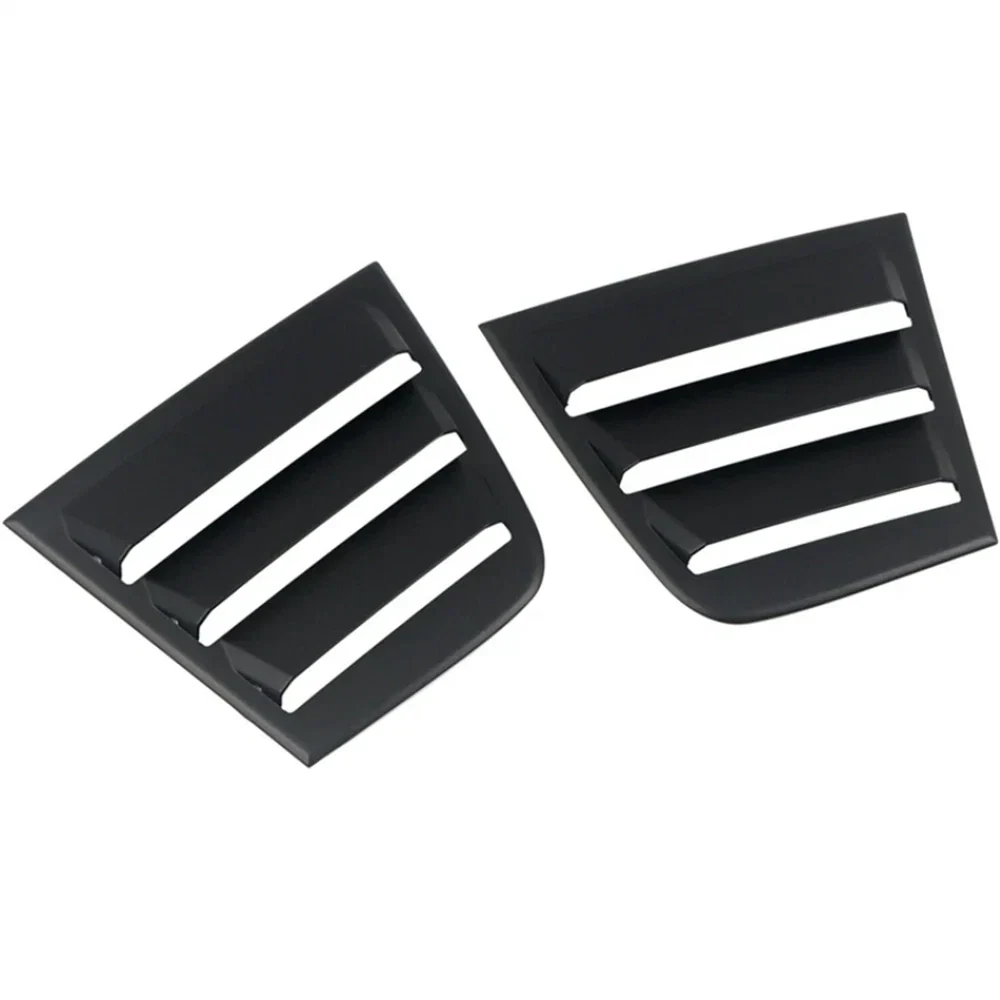 Glossy Black Side Window Vent Louver Covers for Dodge Charger (2011-2021)