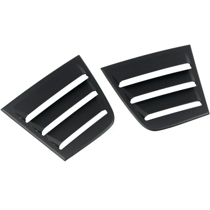 Glossy Black Side Window Vent Louver Covers for Dodge Charger (2011-2021)