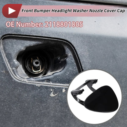 Front Right Washer Nozzle Cover for Mercedes-Benz E320 (1994-2006) Black 1 x