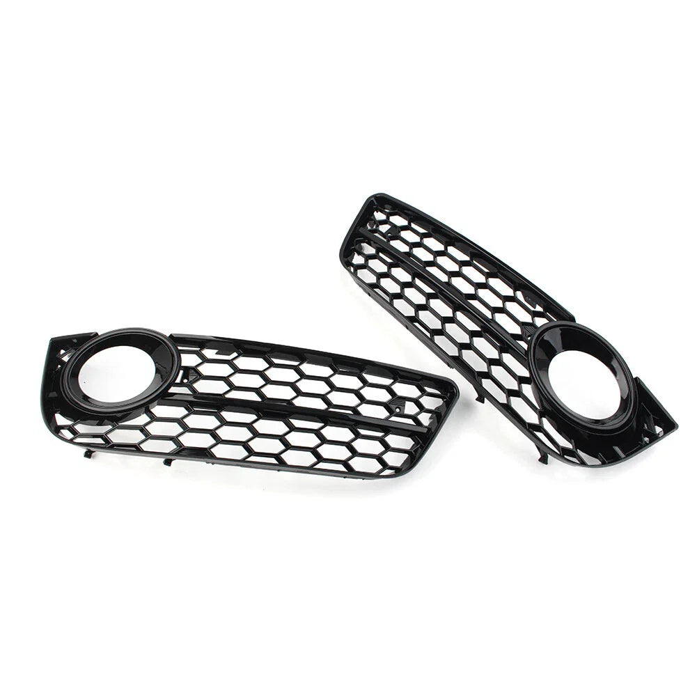 Honeycomb Mesh Fog Light Grille Covers for Audi A5 (2008-2011)