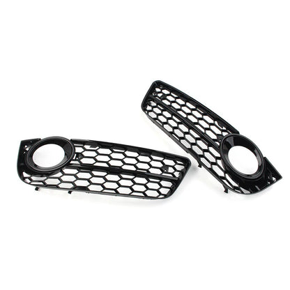 Honeycomb Mesh Fog Light Grille Covers for Audi A5 (2008-2011)