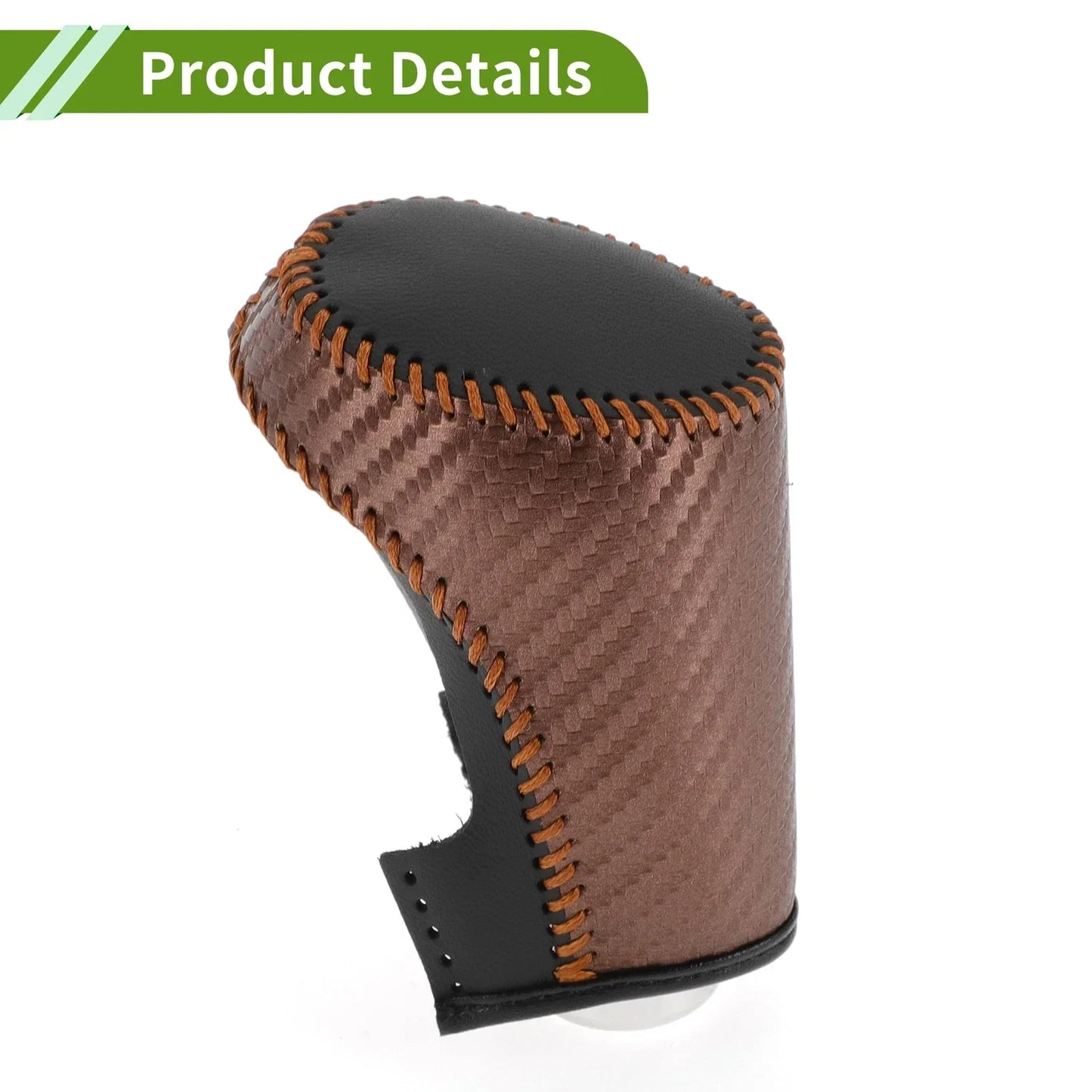 Gear Shift Knob Cover for Chevrolet Malibu Brown Carbon Fiber (2016-2023)