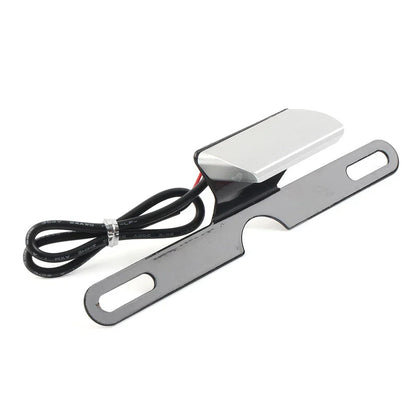 LED Brake Tail Light License Plate Mount Holder for Motorcycle Silver