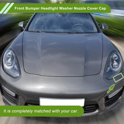 Washer Nozzle Cover Cap for Porsche Panamera (2010-2023) Silver Tone