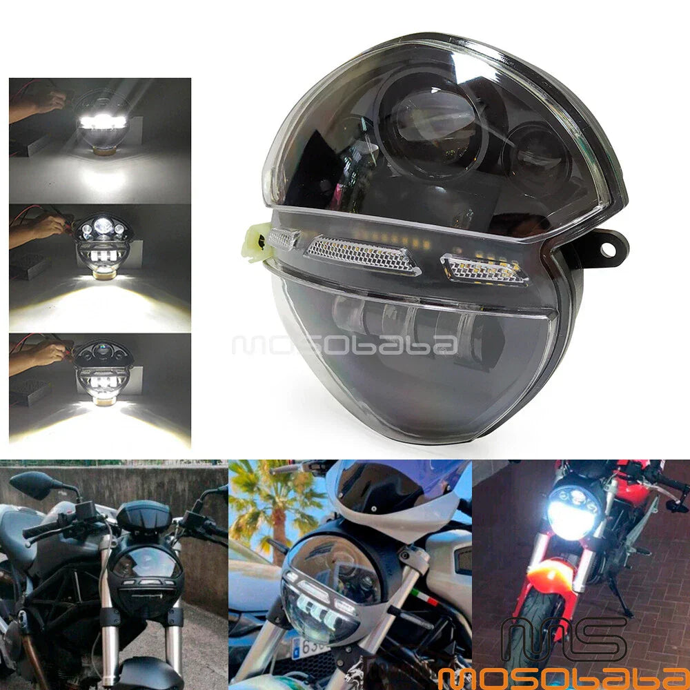LED Headlight for Ducati Monster 695 696 795 796 1100 1100S EVO (2006-2015)