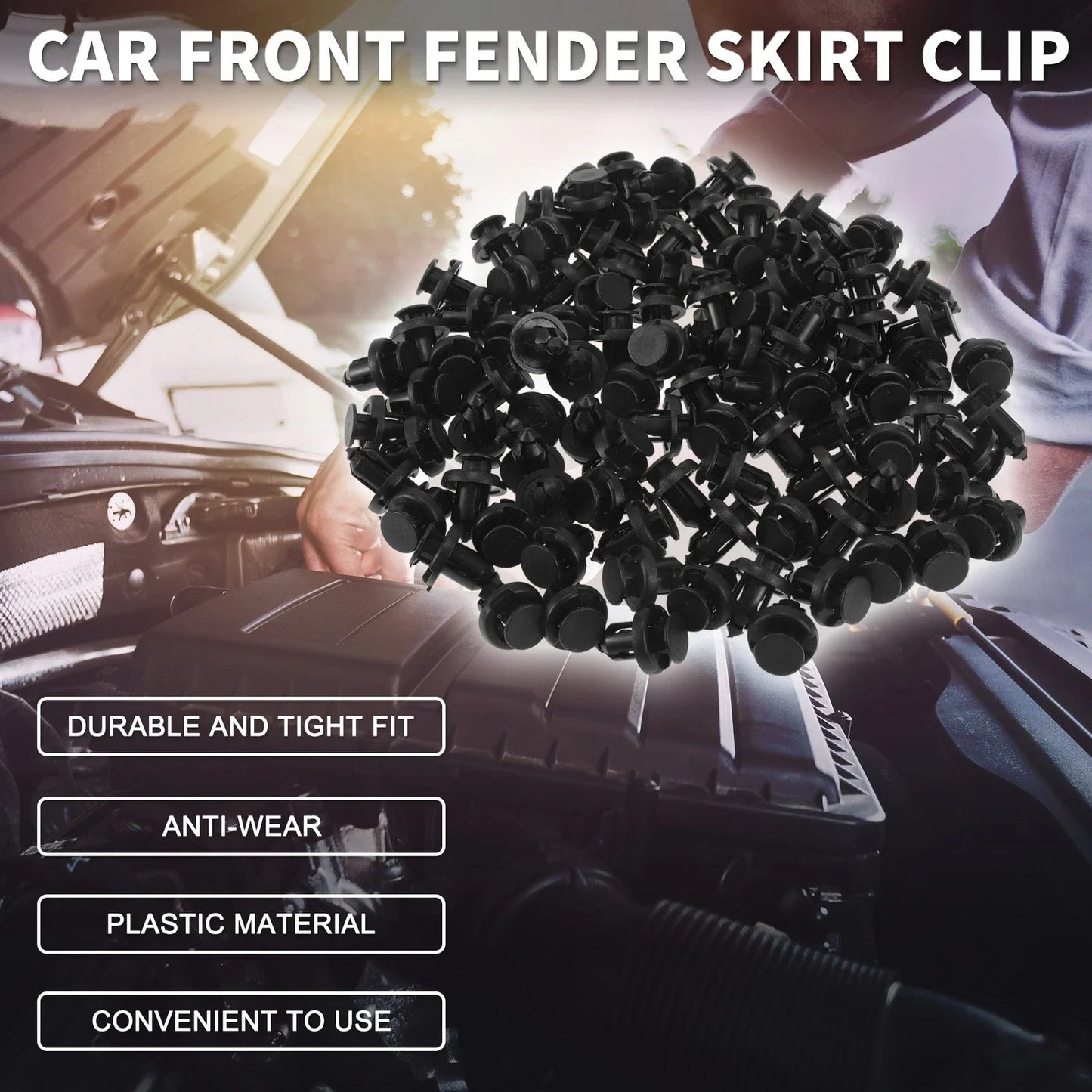 Front Fender Skirt Clips for Honda CR-V, CR-Z (1997-2020, 2011-2016) 100 Pcs