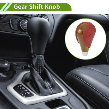 Automatic Gear Shift Knob for Lexus ES350 2007-2015 - Plastic Faux Leather Red