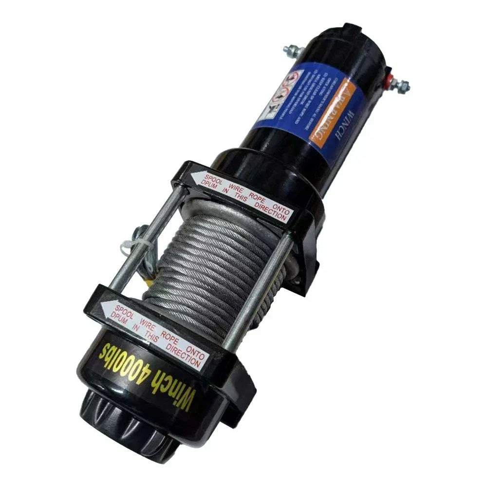 12V 4000LBS Electric Winch for Truck with 5mm x 10m Steel Cable
