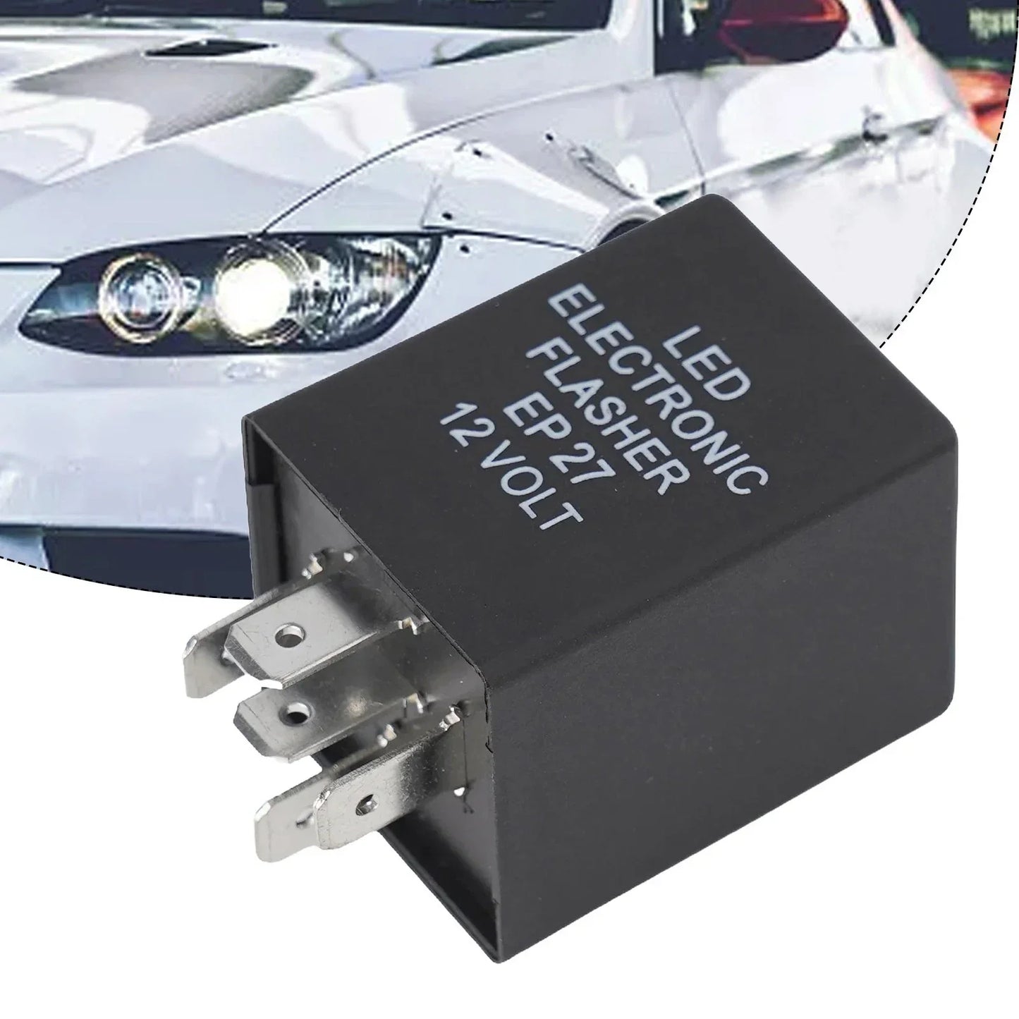 12V Flasher Relay Double Flashing Five-Legged Steering for Cars