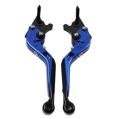 CNC Blue Extendable Brake Clutch Levers for Kawasaki ZX636R ZX6RR (2005-2006)