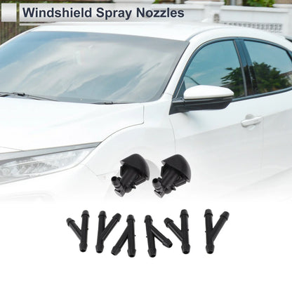 Washer Nozzle & 6 x Hose Connectors for Honda