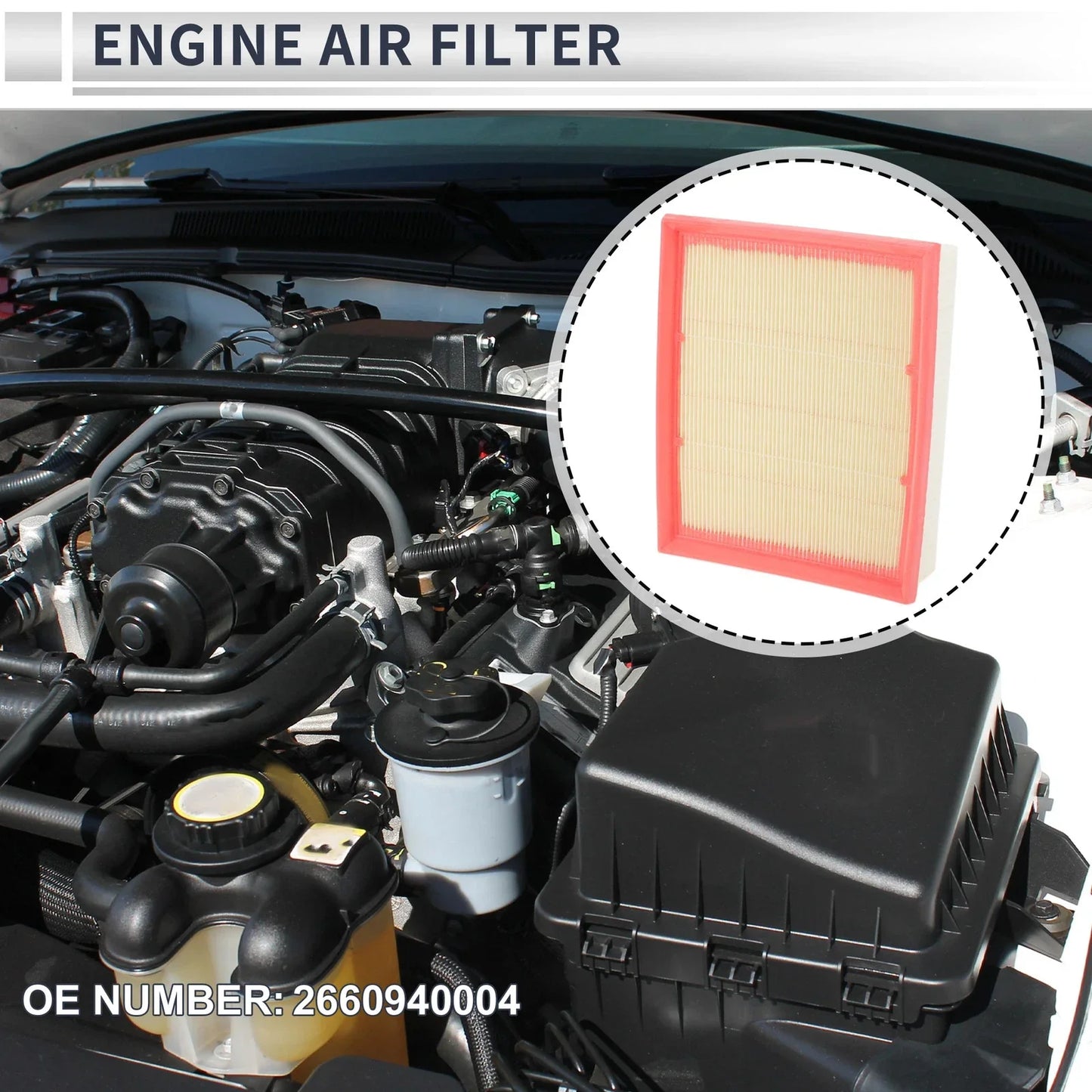 Car Engine Air Filter for MERCEDES-BENZ A-CLASS (2004-2012) - 1 x Filter