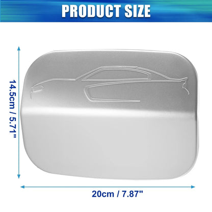 Silver Tone Fuel Tank Door Gas Filler Cap for Dodge Charger (2011-2021)