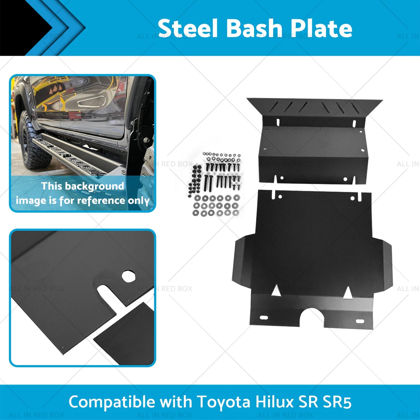 Steel Bash Plate for Toyota Hilux SR SR5 (2005-2015)