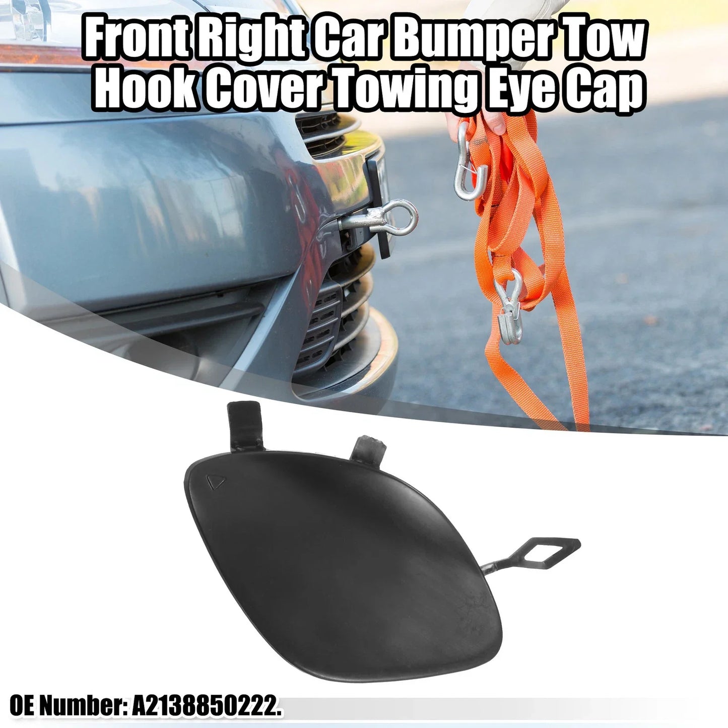 Front Right Tow Hook Cover for Mercedes-Benz E 300 (2017-2023)