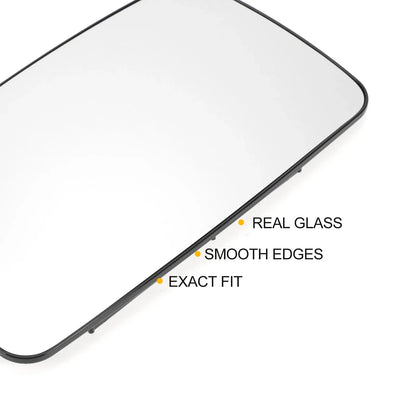 Left Upper White Mirror Glass w/ Back Heated for Mercedes Sprinter (1995-2006)