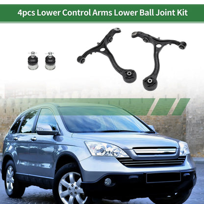 4pcs Front Suspension Kit Control Arm Ball Joints for Honda Accord (2003-2007)