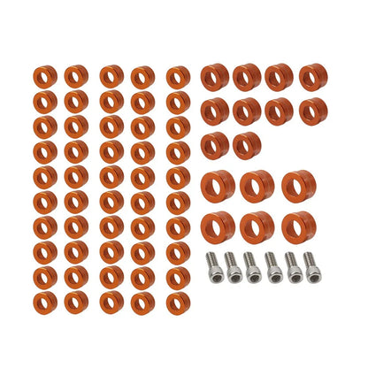 66X Engine Bolt Topper Cap Orange for Harley Twin Cam Touring Road Glide