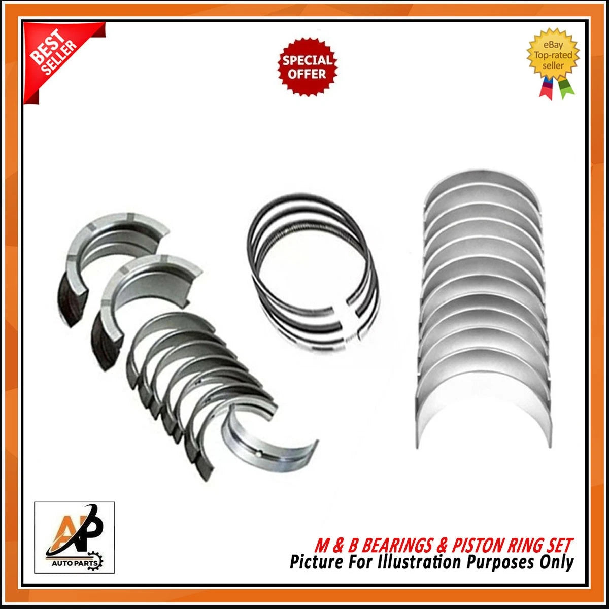 Engine Bearings and Piston Rods Replacement Kit for Range Rover Velar (2014–2020)