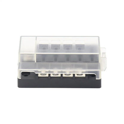 4-Way 100A Fuse Box Block w/ Terminal Connectors for Car Truck (12-32V)