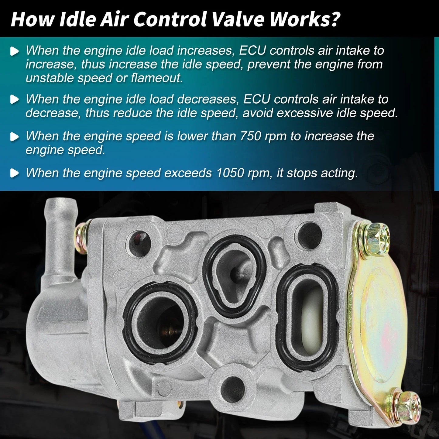 Fast Idle Air Control Valve for Honda CR-V 1997-2001 2.0L (1997-2001)
