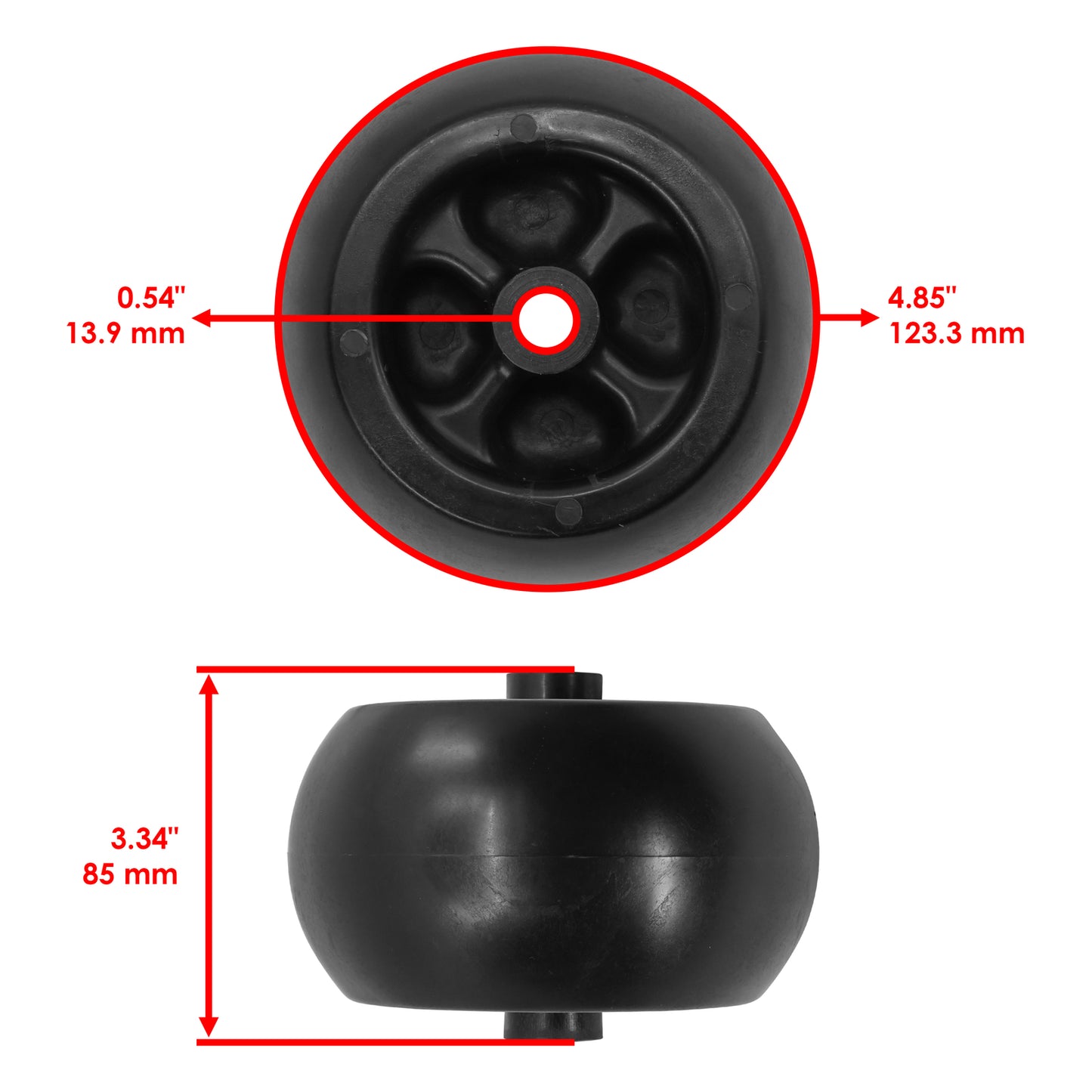 Deck Gauge Wheels and Axle Replacement for John Deere Z915B Z920M R (2010–2024)