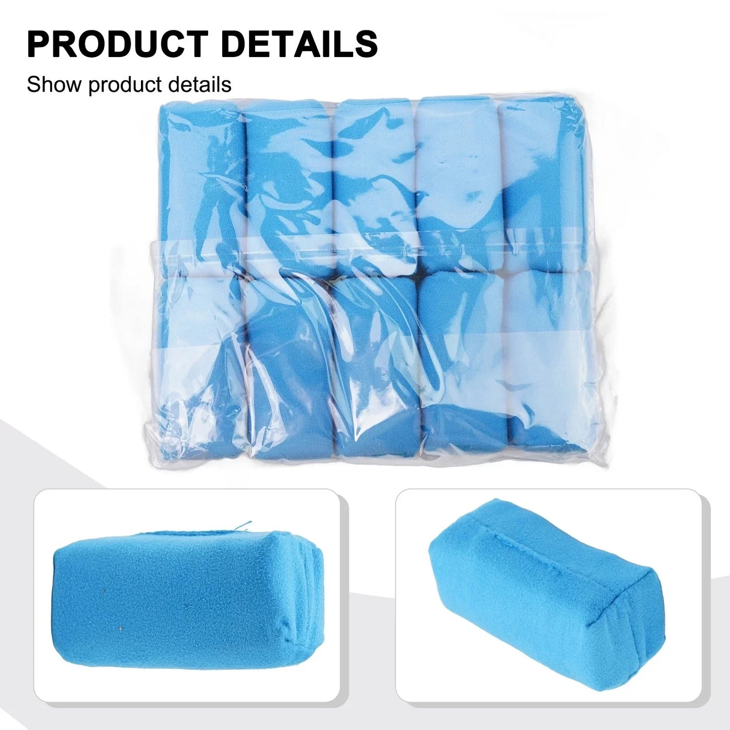 10pcs/Set 8cm Car Detailing Suede Sponge Applicator for Car