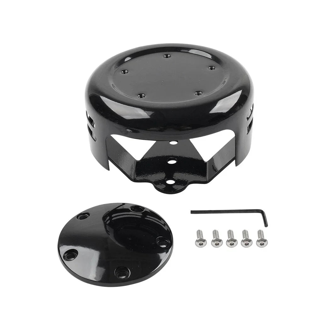 5 Hole Horn Cover for Harley Dyna Softail Sportster XL (1991-2023) Black