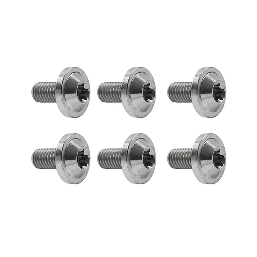 6 x Titanium Alloy M6x25mm Torx Head Bolts for Bike Motor