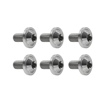 6 x Titanium Alloy M6x25mm Torx Head Bolts for Bike Motor