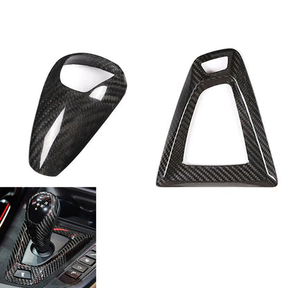 Carbon Fiber Gear Knob Panel Cover for BMW M3 M4 F80 F82 F83 (2014-2018)