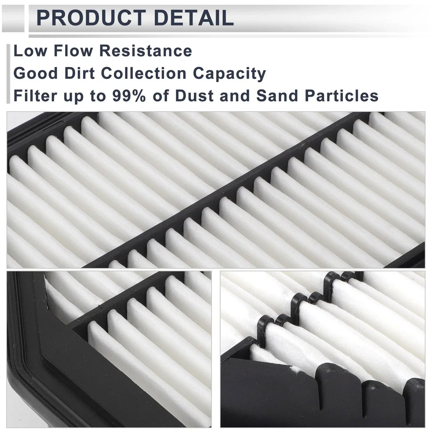 Engine Cabin Air Filter Combo Set for Hyundai Elantra (2014-2016)