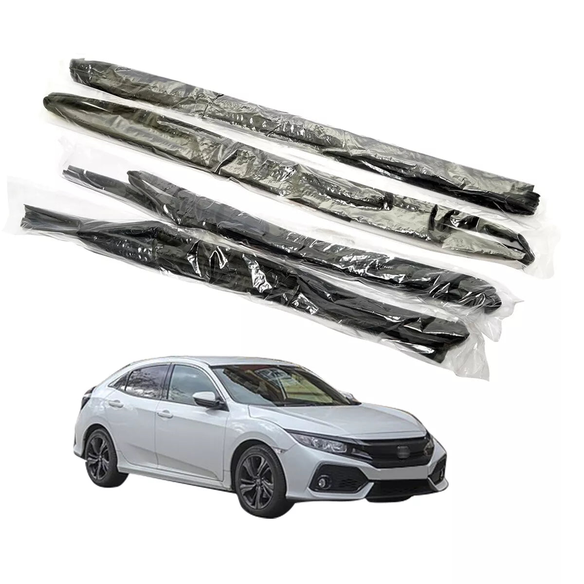 Door Glass Run Channel Set for Honda Civic FC1-FC9 2017-2020