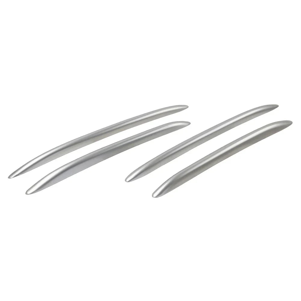 Silver Front Bumper Splitter Fins Spoiler Canards for Benz C-Class (2022-2023)