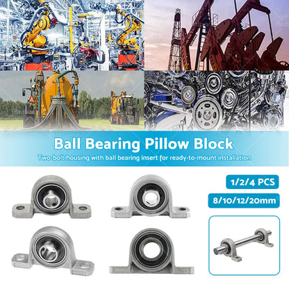 Zinc Alloy Metal Ball Bearing Pillow Block 8/10/12/20mm for Car Model