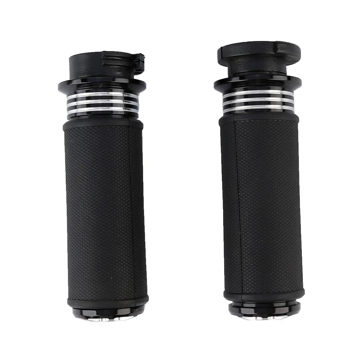 1'' Black CNC Handlebar Grips for Harley V Rod VRSC VRSCR (2002-2017)