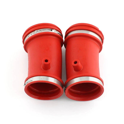 Red L&R Air Intake Filter Cleaner Suction Pipe Ducts for BMW R1200 GS (2004-2012)