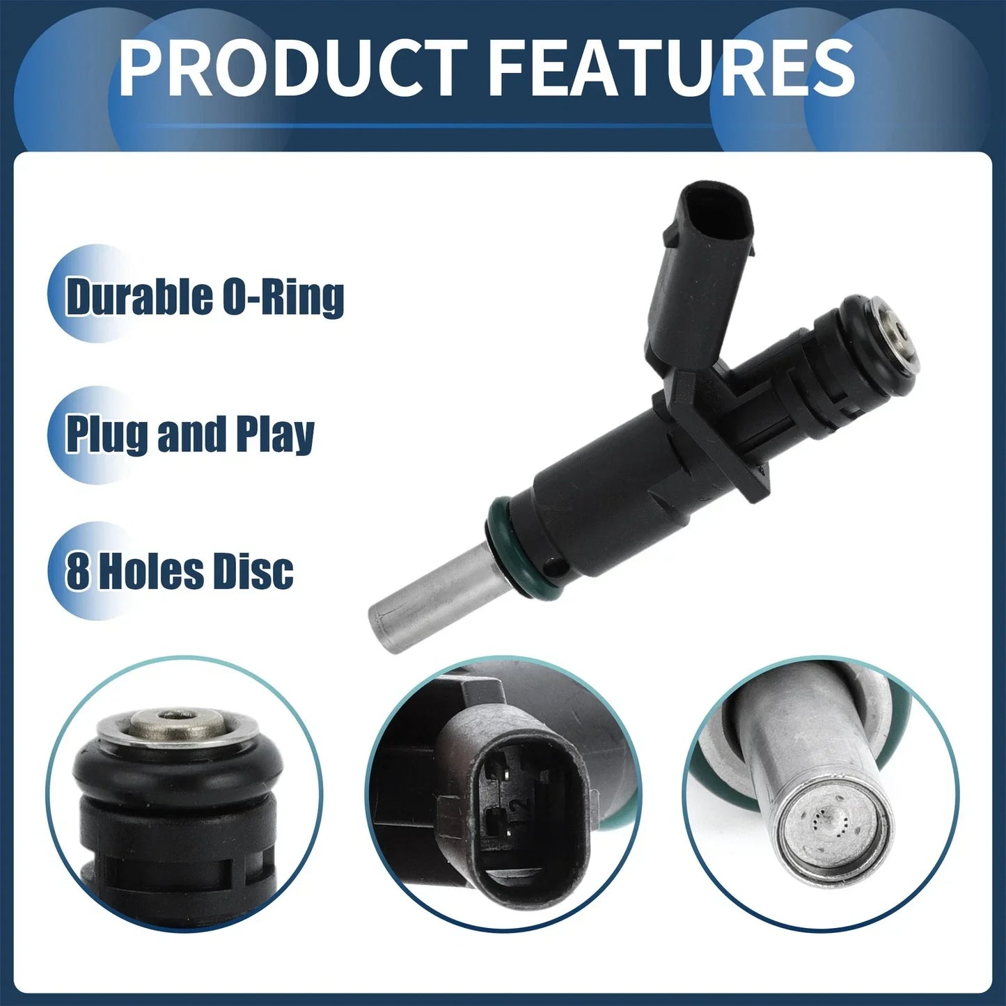 Fuel Injector Set for Mercedes-Benz W204 C230 C280 C350 (2005-2014) - 6 Pcs