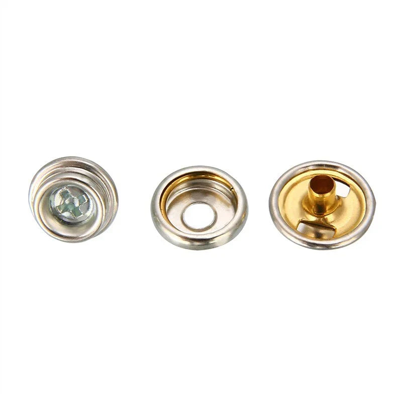 152pcs / Stainless Steel Snap Fastener for Canvas Boat Canopy Cover