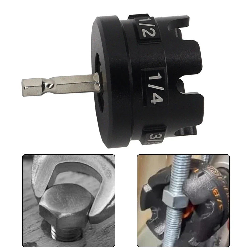 Electric Drill Nut Driver Adapter for Threaded Rod Installation Hex Handle