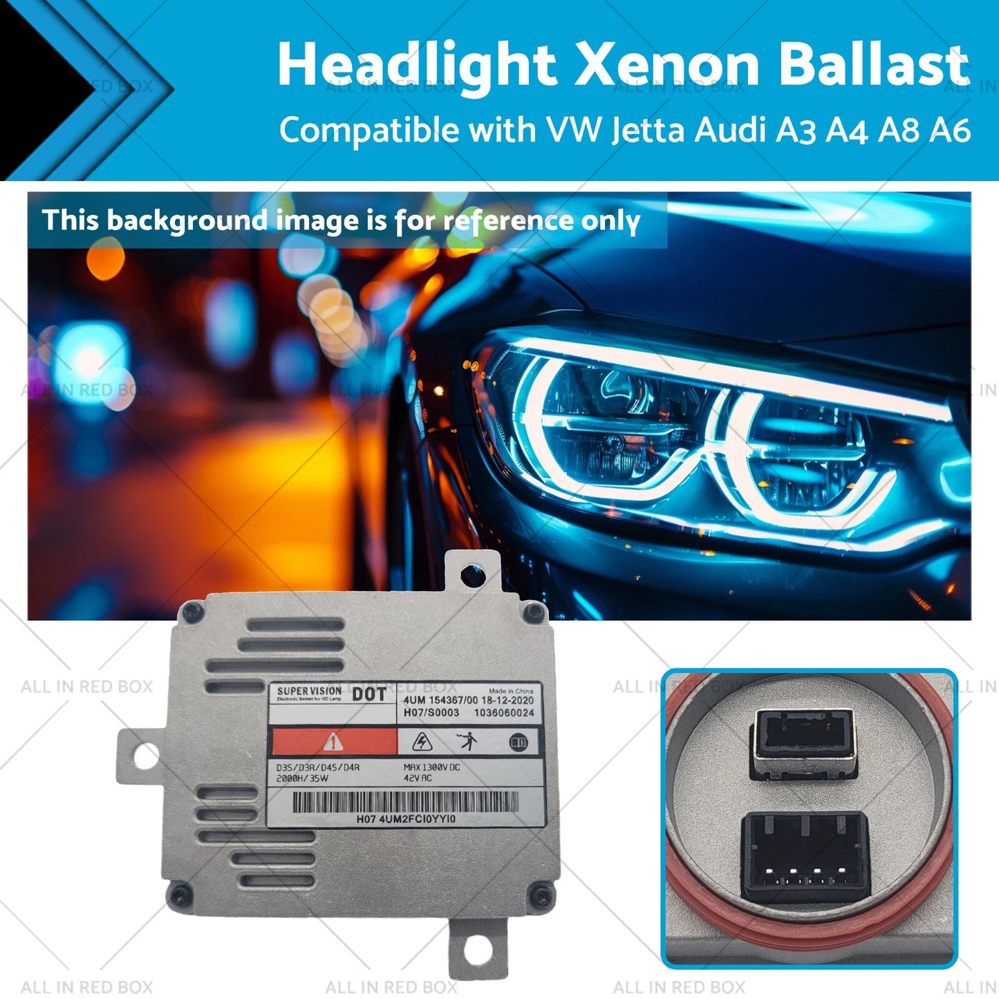 Xenon Headlight Ballast for VW Jetta Audi A3 A4 A6 A8 (2009-2014)