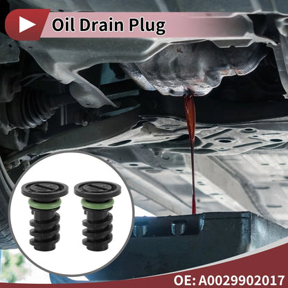 Rubber Oil Drain Plug Set for Mercedes-Benz C63 AMG (2016-2018)