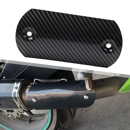 Exhaust Middle Pipe Heat Shield Cover for Motorcycle Muffler Protector Carbon
